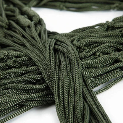 Outdoor Nylon Rope Hammock – Lightweight Mesh Hanging Bed for Camping, Garden & Beach